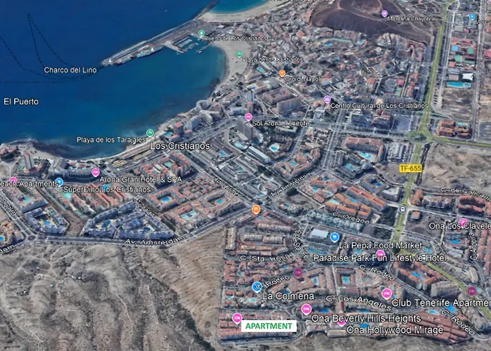 Cristianos - Breathtaking View, Ac, Heated Pool, Fibre Net * ロスクリスティアーノス